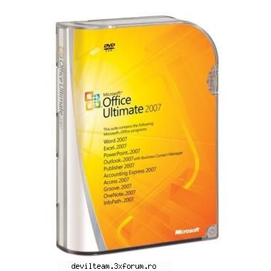 microsoft office ultimate 2007 provides people at home or work with a set of tools that helps them